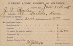 Postcard: Supreme Lodge, Knights of Columbia