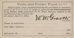 Postcard: Press and Folder Fund