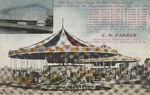 Postcard: C. W. Parker Colorized Carousel