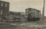 Postcard: Train Car and a Wagon
