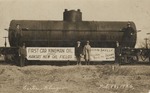 Postcard: First Train Car Kingman Oil