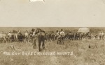 Postcard: #50 Cowboys Changing Mounts