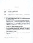 Tomanek Hall: Memorandum, Fort Hays State University Faculty Senate, 1994 by FHSU Faculty Senate