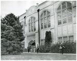 Students In Front of the Old Forsyth Library