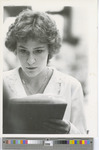 Close-Up Portrait of Female Reading