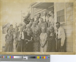 Mostly Elderly People Posing for a Picture in Front of a Building Late 1940's or 1950s