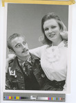 A Man-Student in a Lee Jeans Vest and Woman-Student Pose for Photo at FHSU in the 1970s