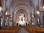 Nave and sanctuary of the Basilica of St. Fidelis by Patty Nicholas