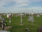 Iron crosses in the St. Fidelis Cemetery by Patty Nicholas