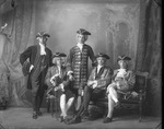 Five Cast Members of "She Stoops to Conquer" by Lyman Dwight Wooster
