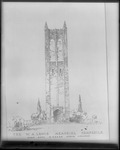 W.A. Lewis Memorial Campanile Drawing by Lyman Dwight Wooster