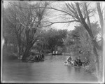 Young Men Enjoying a Boat Ride on Big Creek by Lyman Dwight Wooster