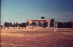 Science Hall and Football Practice Field
