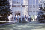Forsyth Library and Students by Lyman Dwight Wooster