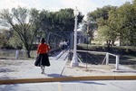 Students Crossing the Footbridge by Lyman Dwight Wooster