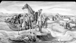 Seventh Cavalry Art Piece by Lyman Dwight Wooster
