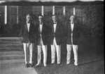 Quartet Entertainers in Front of Rarick Hall