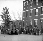 Group of Men Inspect Tractor by Lyman Dwight Wooster