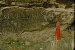Petroglyphs in Dakota Sandstone, North of Russell